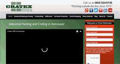 Desktop Screenshot of cratexgroup.com